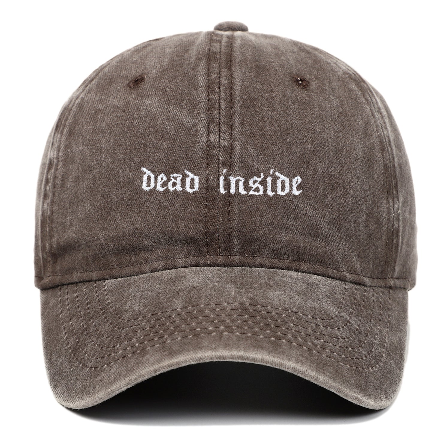 Dead Inside Embroidered Baseball Cap Cotton